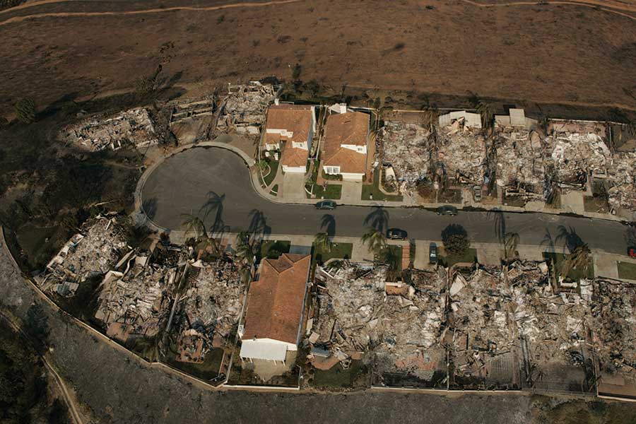These three ICF homes in San Bernardino were the only survivors in the neighborhood after a devastating 2007 wildfire.